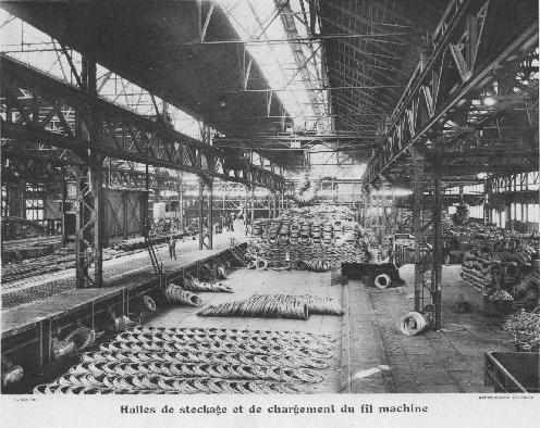 Stockage - chargement du fil machine